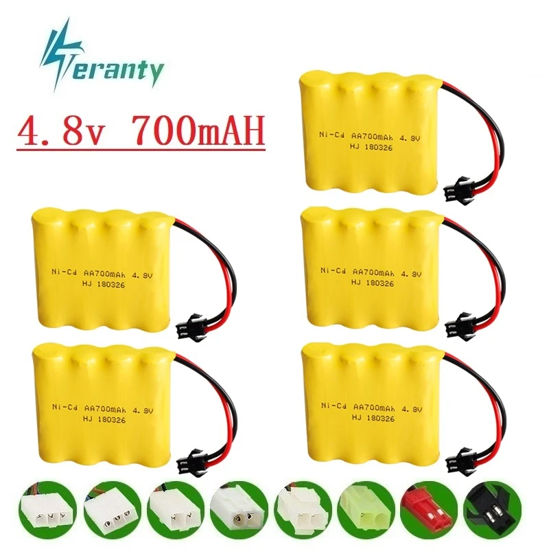 700mah 4.8v Battery For Rc toys Cars Tanks Robots Guns Ni-cd Rechargeable AA Pack Boat | Игрушки и хобби