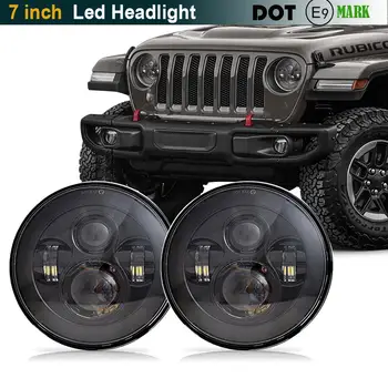 

Led Headlight 7 Inch Hi-Lo 40W 30W lms 3000lm for Harley Moto Bike Jeep Wrangler 1997-2016 Lada Niva Offroad 4x4