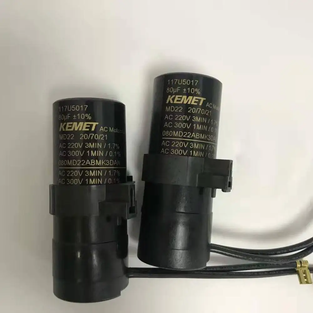 Kemet-capacitor Eletrolítico 220vac 80uf 117 U5017 220v80uf Peça