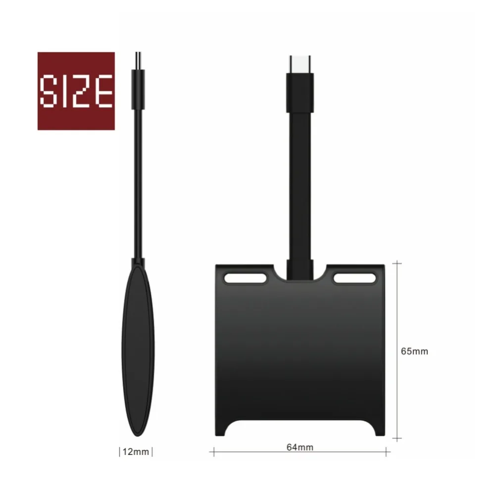 Syle портативный адаптер type-C с разъемом hdmi/usb-c Многофункциональный прочный совместимый адаптер type-c с PD зарядкой