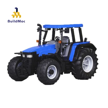 

BuildMoc Technic RC Truck Tractor Remote Control Building Blocks Classic Car New Holland TM Modell Bricks Assembled toys For Kid