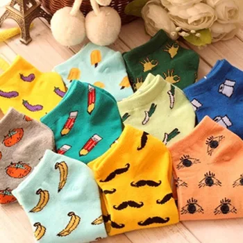 

PLUFR-B13 women Unisex Multiple Colors Cute Low Cut Ankle Socks
