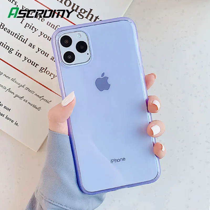 Прозрачный силиконовый чехол для Apple iPhone 11 Pro Max X XS XR 8 Plus 7 6 6S ультра тонкий мягкий