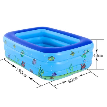 

swimming for kids Family Swimming Pool Garden Outdoor Summer Inflatable Kids Paddling Pools Square Swimming Pool العاب كبار