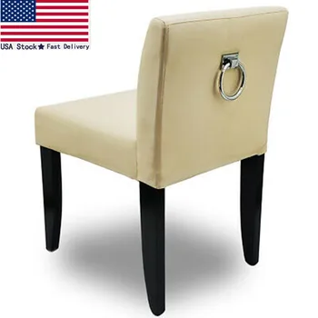 

NEW! Modern Home Spectrum Bathroom Vanity Chair - Elegant Bath Stool - Wood/PU