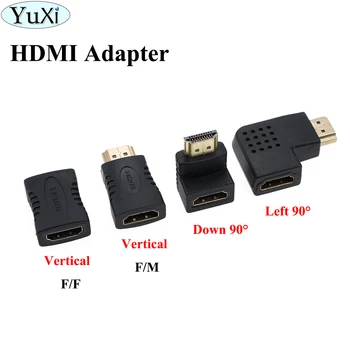 

YuXi HDMI Adapter 180 90 Degree Right Angle HDMI Male to HDMI Female Converter for 1080P HDTV HDMI Cable HDMI 2.0 Extender