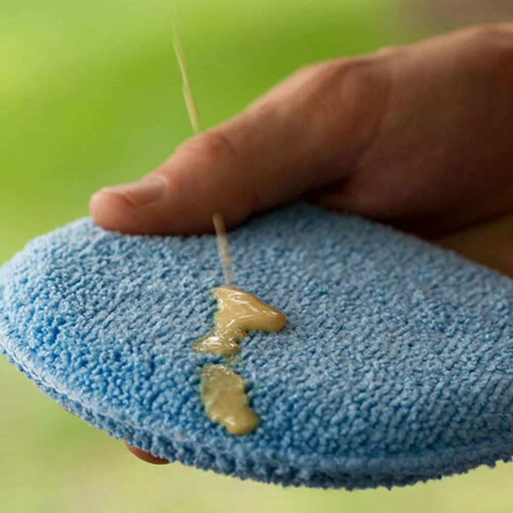 Assentos de Couro Polegada Carro Aplicador Limpeza Polonês Almofada Espuma Esponja Microfibra Enceramento Manter 24 Pçs 5 14 24 pçs 5 polegada carro aplicador limpeza