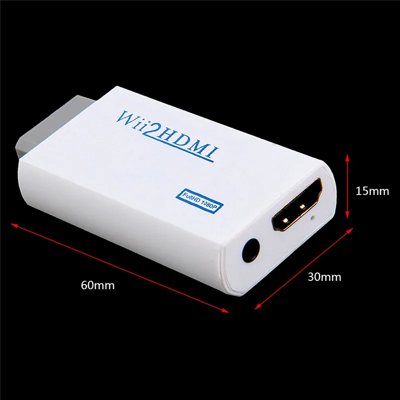 Для wii к HDMI 1080P Upscaling конвертер wii 2HDMI адаптеры-конвертеры Full HD Масштабирование выходного сигнала 3,5 мм аудио видео выход новейший