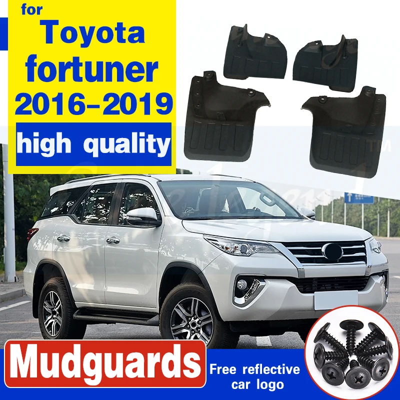 Передняя Задняя крышка грязи для автомобиля Toyota fortuner 2016 2017 2018 2019 Брызговики крыло