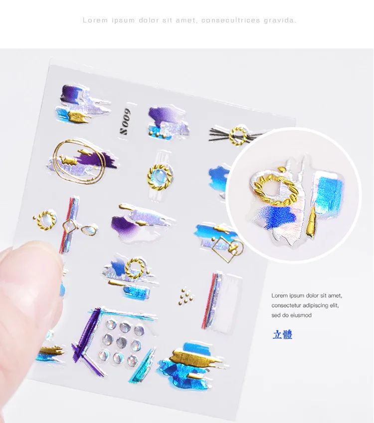 1 лист 3D самоклеющиеся наклейки для дизайна ногтей металлическая заклепка наклейки Модные жемчужные стразы аксессуары для маникюра DIY