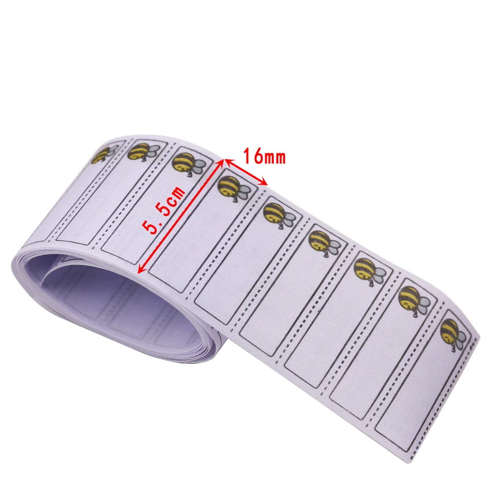 Clothing Labels 100Pcs Washable Iron on Bee Pattern Labels for Clothes DIY Sewing
