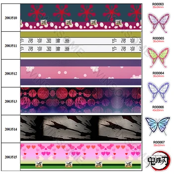 

10yards lovely Japanese cartoon printed grosgrain ribbon,planar resins 30 pcs