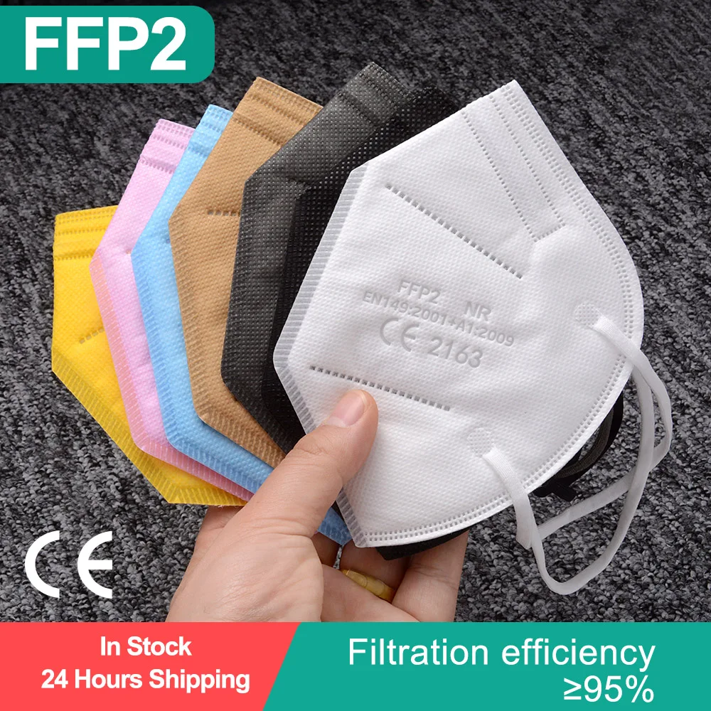 10-100PCS FFP2 Reusable FaceMask KN95 Face Mask filter Mouth masks Adult Respirator Protective CE FFP2MASK Mascarillas |