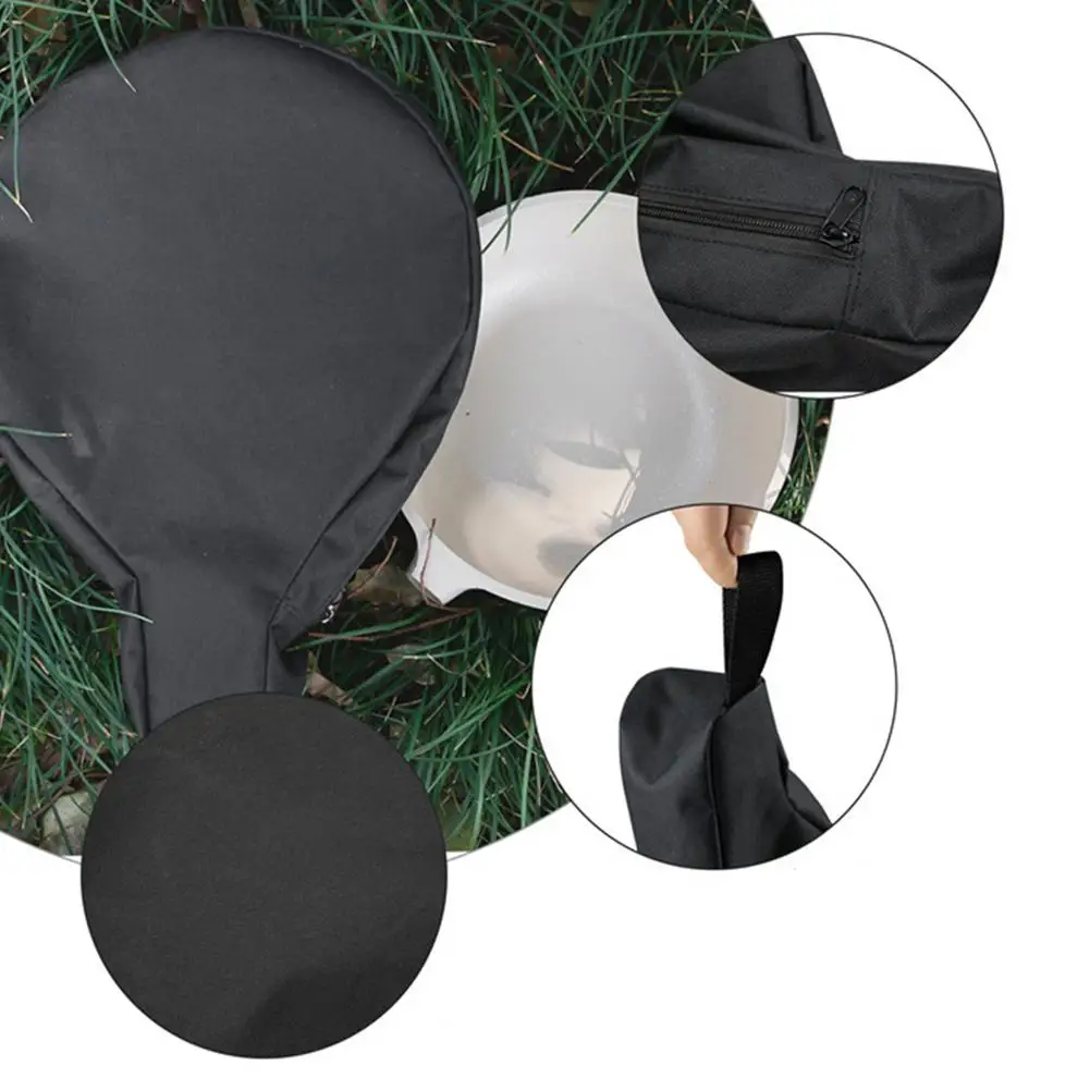 Outdoor Large Skillet Bag Lightweight Waterproof Oxford Frying Pan Case Camping Oxford Cloth Cookware Storage Bag For Hiking