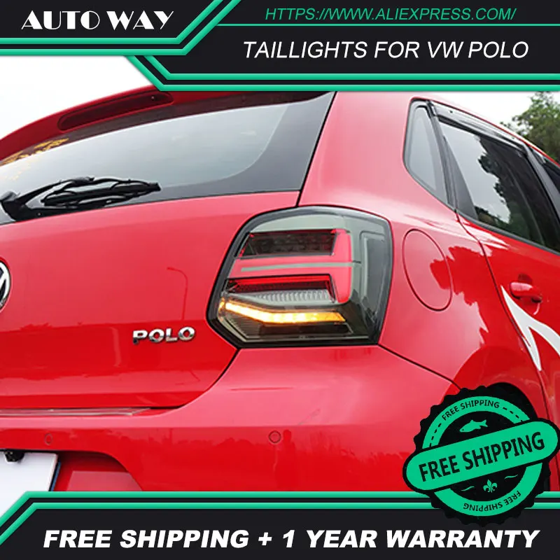 Автомобильный Стайлинг задние фонари чехол для VW Polo 2011 2017 задний фонарь