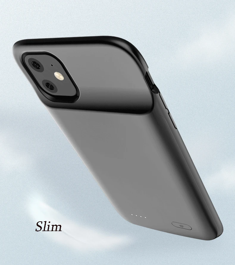 Для iPhone 11/11Pro/11 PorMAX 4800 мАч/5000 мАч портативный внешний аккумулятор чехол для внешнего зарядного устройства зарядка аккумулятора защитный чехол