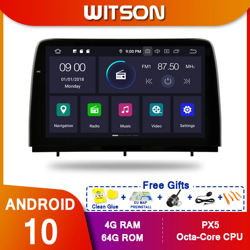 WITSON Android10 Octa core PX5 автомобильный dvd-плеер для FORD FOCUS 2019 IPS экран 4 Гб RAM 64 ROM