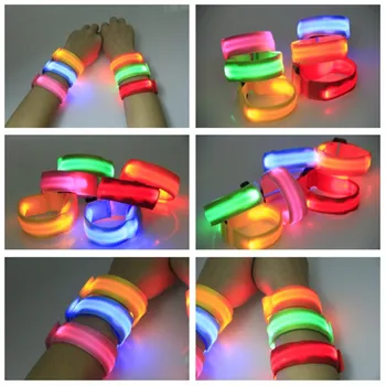 

Women men Luminous bracelet sport led luminous arm band LED bar KTV cheering wrist band Halloween party supply
