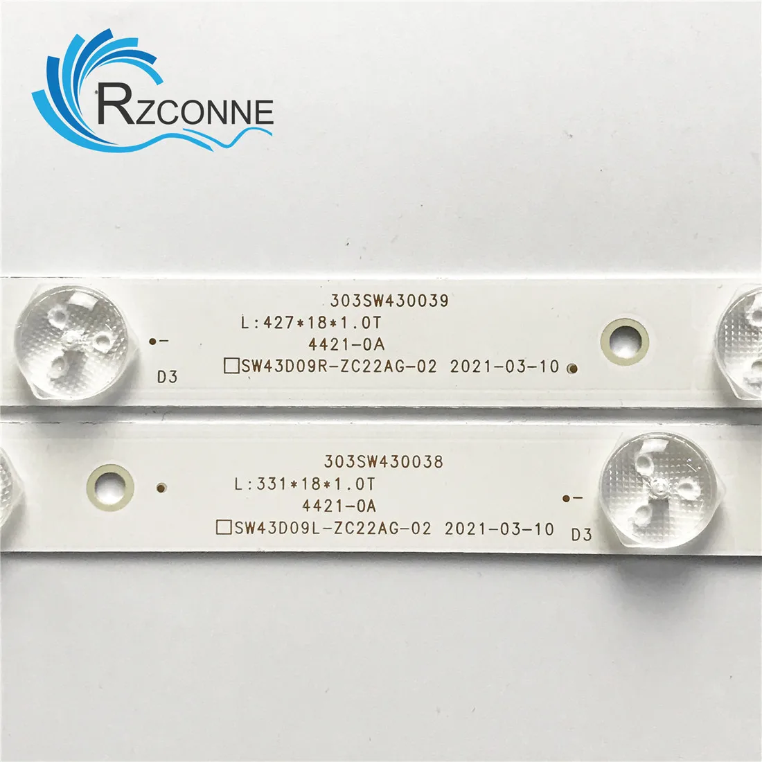 Faixa de Retroiluminação Led para lg 43 tv Crh-a4330300104l6cnrev1.0 Crh-a4330300105r6cnrev1.0 Led 43ug620v 43uj620v 43uj620v - Imagem 3