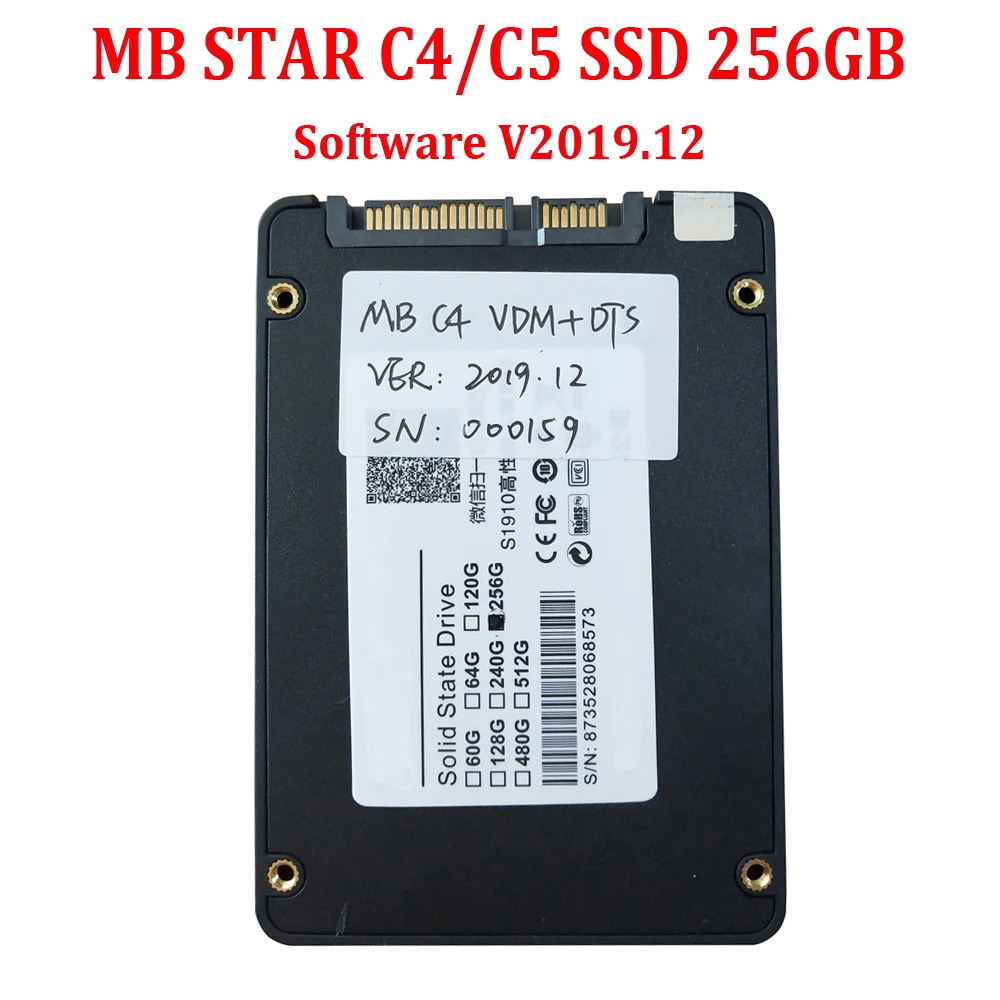 Новейшее полное Программное обеспечение HDD/SSD для MB STAR C3/C4/C5 ICOM A2/NEXT V2019.12 работает D630 CF19 X200t большинство ноутбуков Активация