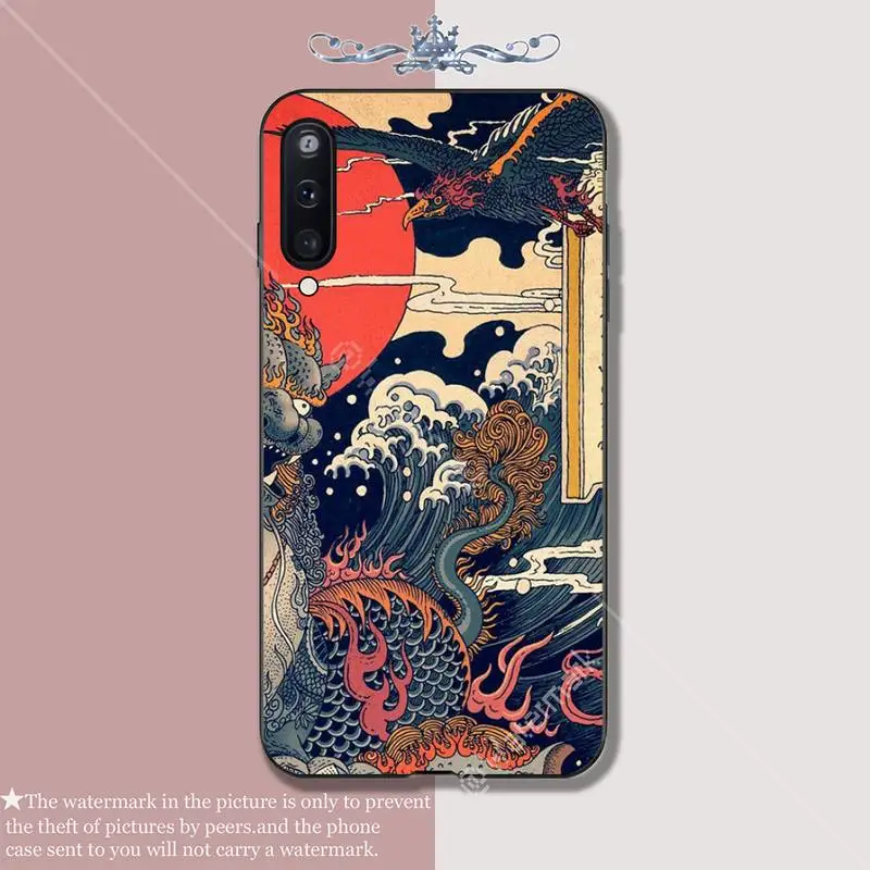 Роскошный чехол для телефона с изображением паба волны аниме дракона Samsung Galaxy A 01