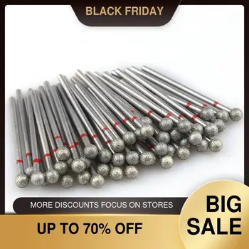 

50PCS/Pack Diamond Nail Milling Cutter Rotary Burr for Nail Files Cuticle Clean Drill Bits Apparatus for Manicure Art Tools