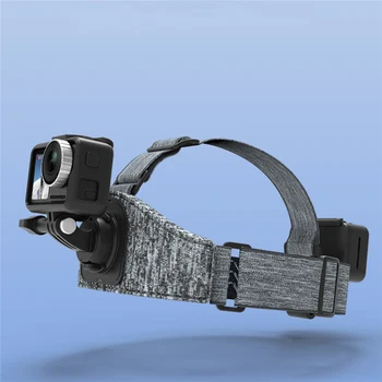 

For Gopro DJI Osmo Action Camera Adjustable Camera Headband Photography Mount Antiskid Double Head Strap