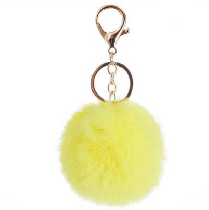 Soft Artificial Fur Keychain Personalized Plush Ball Key Ring Cute Pom Pom  Bag Charm Key Chains for Women Girls Couple Gifts - AliExpress