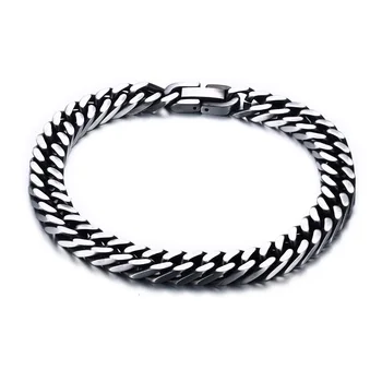 

Silver color Chain charm bracelets for men and women marriage anniversary birthday gift party jewelry man