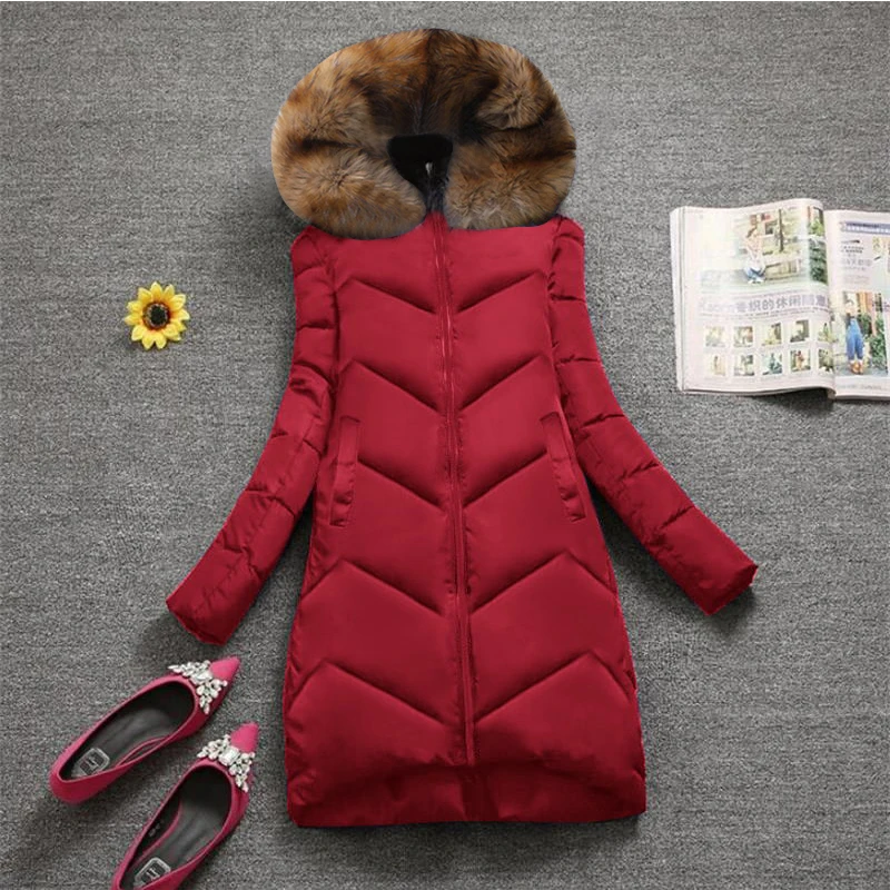 Большие размеры 7XL, модная зимняя куртка для женщин, большой меховой капюшон, толстый пуховик, Женская куртка на меху, пальто, тонкая теплая зимняя верхняя одежда, новинка