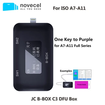 

JC B-BOX C3 DFU Box Window DCSD Cable For IOS A7-A11 One Key Purple Mode for iPhone & iPad Modify NAND Syscfg Data Read Write