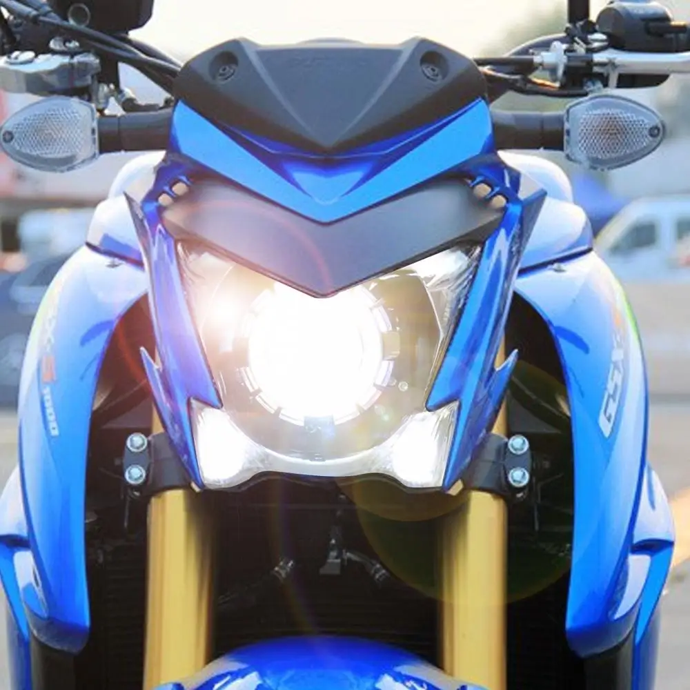 Передние фары KT для мотоцикла Suzuki GW250 GSR250 2013+ HID Проектор Светодиодный(LED) Глаз ангела Белый Светодиодный(LED) Глаз демона Красный