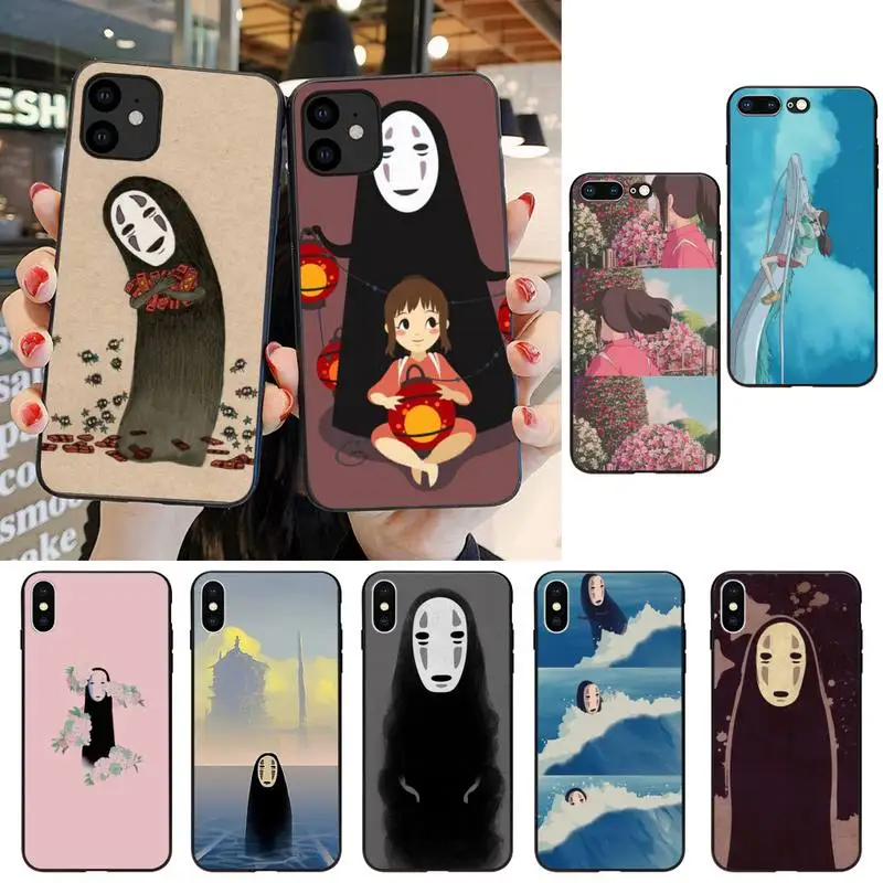 Чехол для мобильного телефона HTxian Studio Ghibli stedited Away Faceless man iPhone SE2 11 Pro XS MAX XR 8 7 6 Plus 5 5S