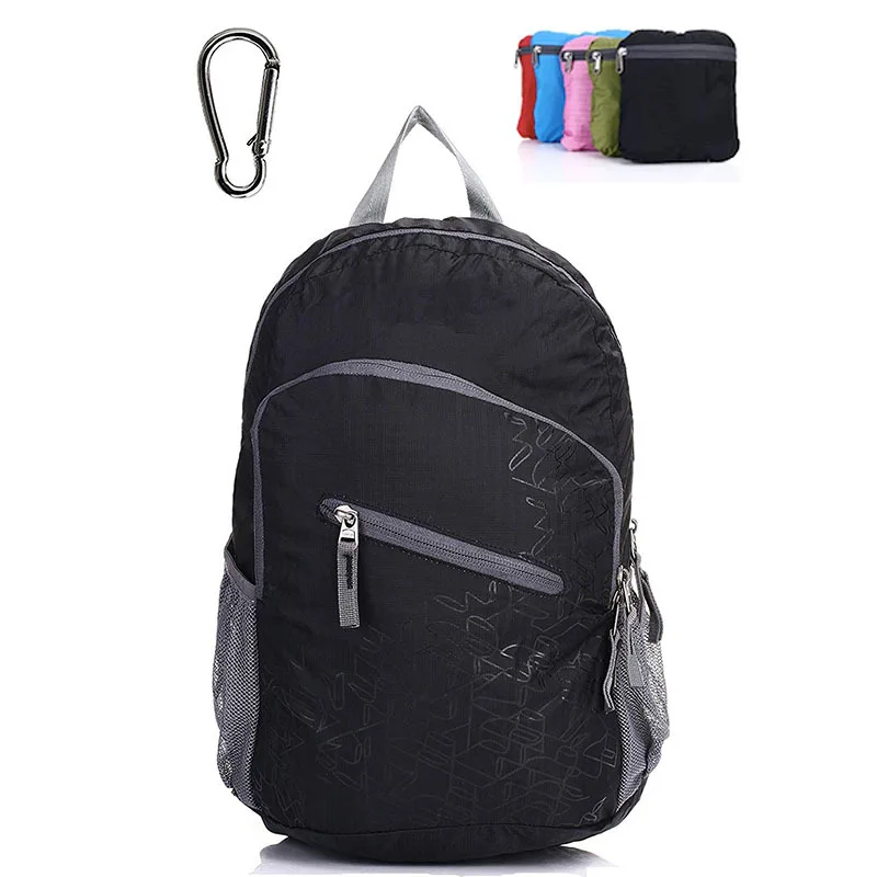 

Korean-style Lightweight Folding Backpack Dacron Waterproof Outdoor Backpack Travel Bag Factory Customizable Logo