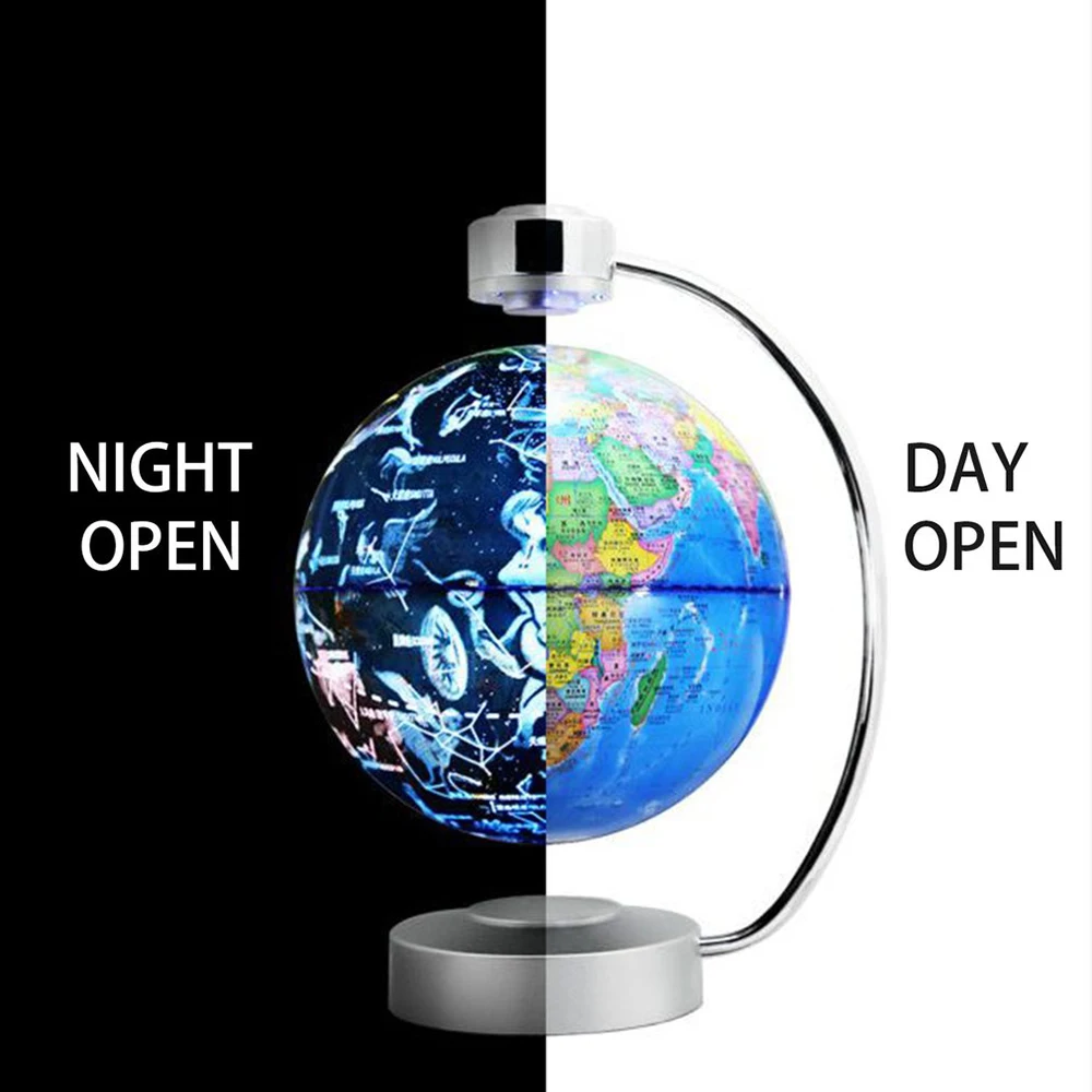  High-tech 8 Inch Magnetic Levitation Globe With LED Light Electronic Floating Globe for Child Home  - 4000125508541
