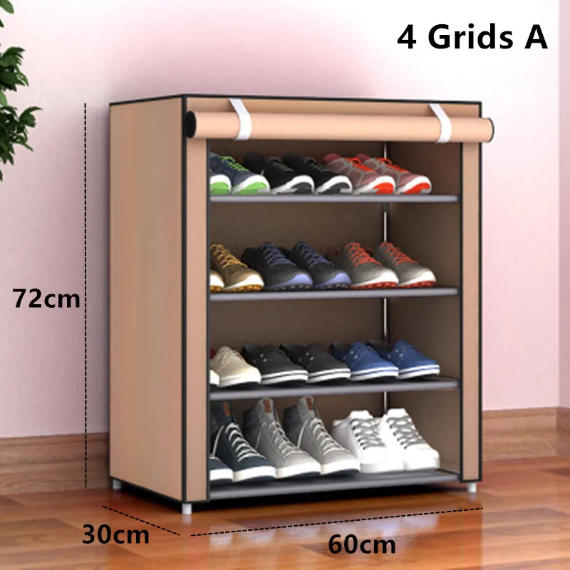 Price Multilayers Stainless Steel Shoe Rack home Organizer for Shoe Shelf cabinet Dust proof iron shelves for shoes storage rack shelf