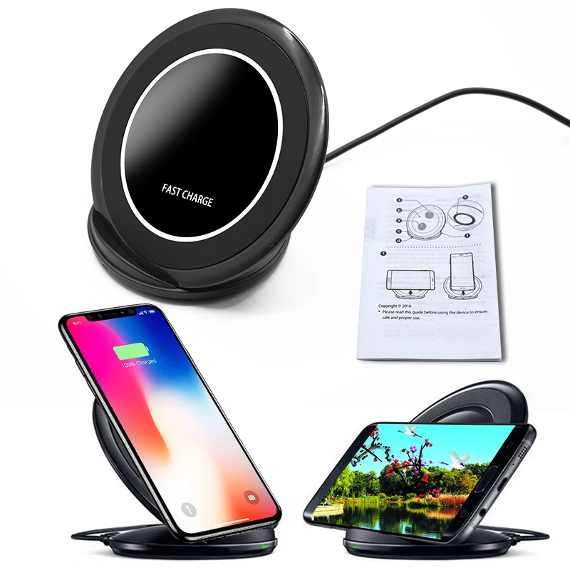 Беспроводное зарядное устройство SENLIFANG для iPhone X 8 Plus Samsung Galaxy S7 S9 + S8 S6 edge|Зарядные