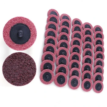 

45x Durable Sanding Discs 2\\\" Medium Grit Cleaning Conditioning Roll Accessories