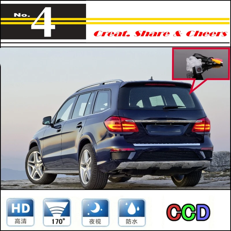 High Quality Rear View Back Up Camera For Mercedes Benz GL G Class MB X166 Car Camera For PAL  NTSC To TG Tuning  CCD + RCA (2)