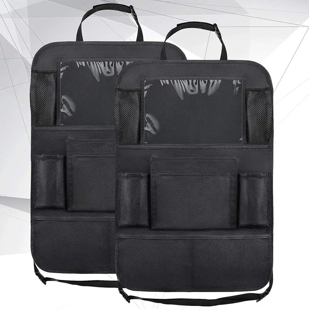 Child Car Seat Storage Kick-proof Back Cover Touch Screen Storage Bag Car Seat Cushion Baby Accessories Trim Drop-shipping