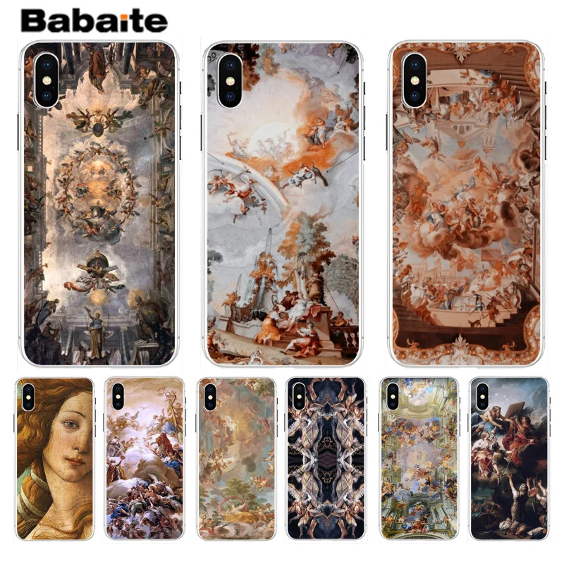 Babaite Madonna церковные фрески Ангел Бог телефон аксессуары чехол для iPhone 8 7 6 6S Plus X XS max 10 5 5S SE XR