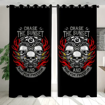 

SOFTBATF Chase the Sunset Windows Curtains Darkening for Living Room Bedroom Decorative Kitchen Curtains Dropshipping