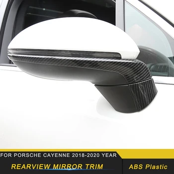 

Car Accessories Side Rearview Mirror Chrome Cover Trim Frame Sticker Exterior Decoration for Porsche Cayenne 2018 2019 2020
