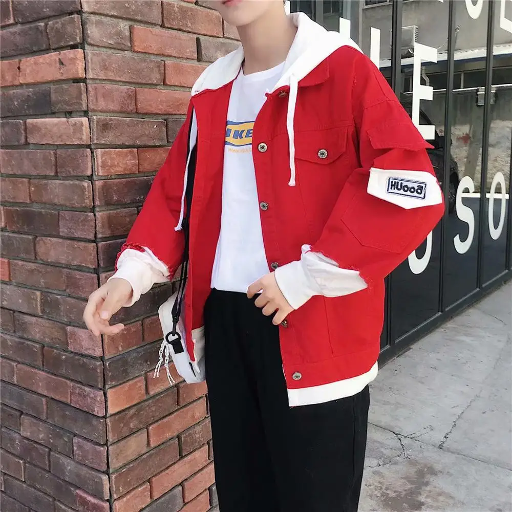 Denim Jacket Hooded Jacket - Jackets 