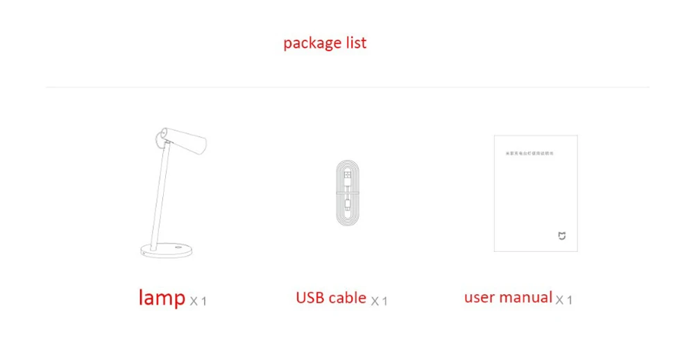 Xiaomi Mijia зарядная настольная лампа перезаряжаемая батарея 2000 мАч 3 режима затемнения 2600K 3200K 4500K портативный светильник