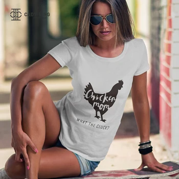

Mama Hen T-Shirt Chicken Mom tshirt Women's Casual tops Mama Crazy Chicken Lady Mother Clucker T Shirt