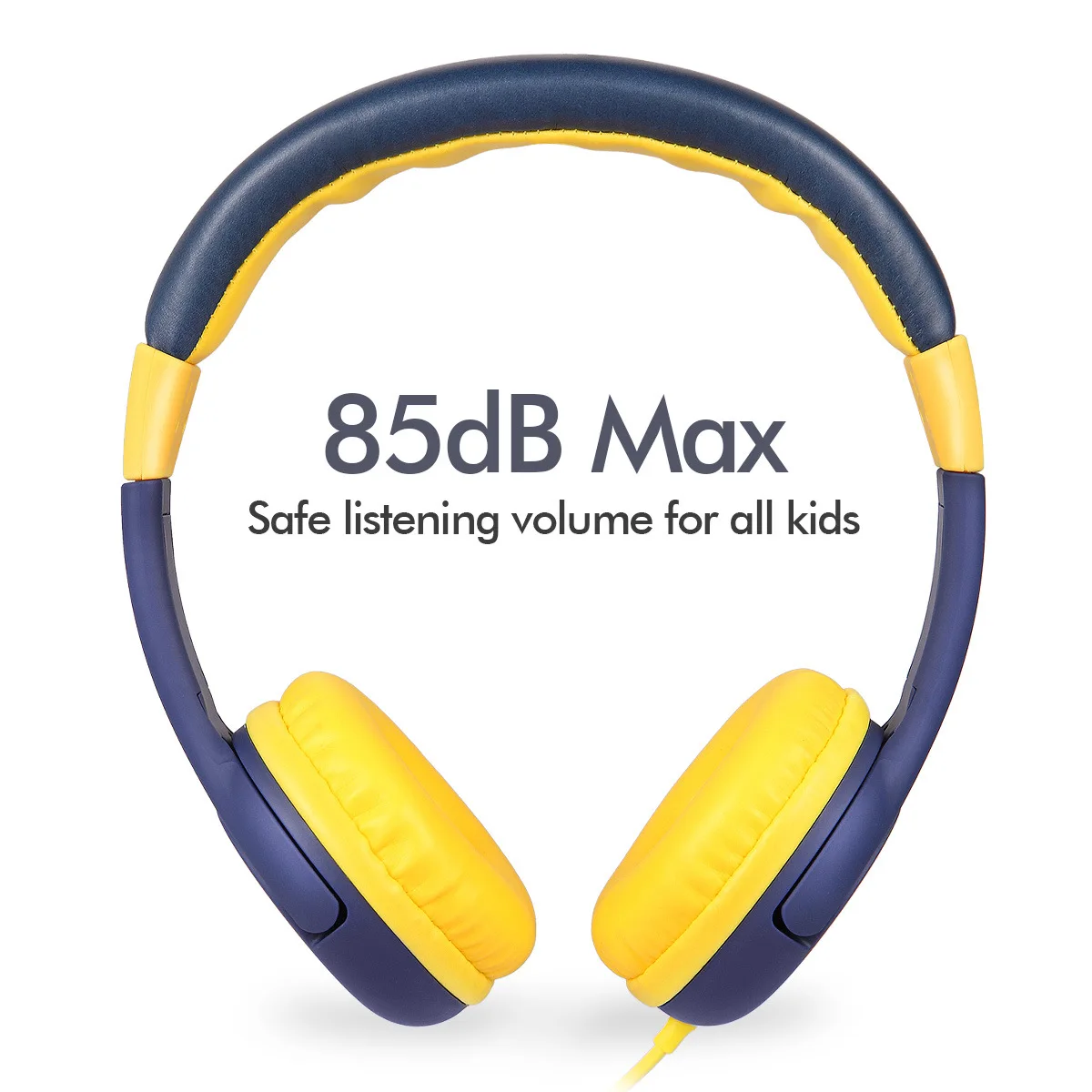 Children Kids Headphones Limited Volume 85dB Headsets for Study PC iPad Phone Game Listen Music Over Ear Lightweight Headband