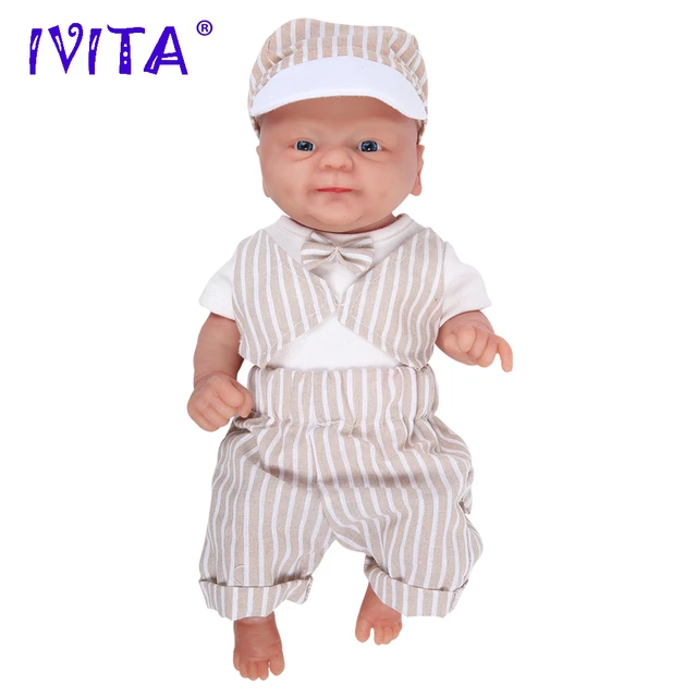 IVITA WG1512 36cm(14inch)1.65kg Full Body Silicone Bebe Reborn Doll  Unpainted Unfinished Soft Dolls Lifelike Baby DIY Blank Toys - AliExpress
