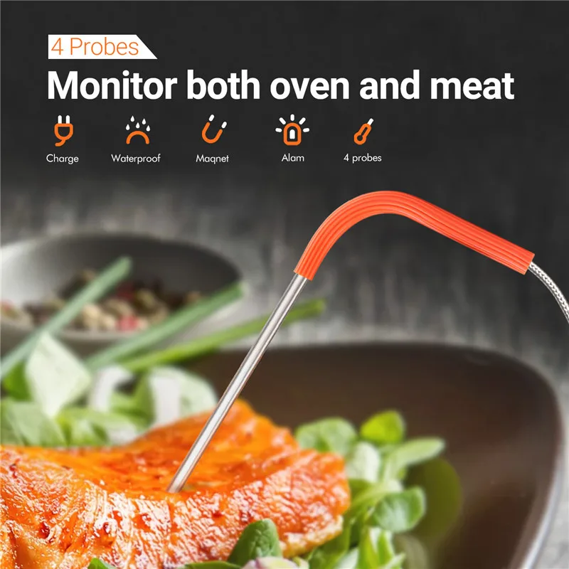 INKBIRD Wireless Meat Termometri Cucina Food Digitale Meat Termometro  Ricarica