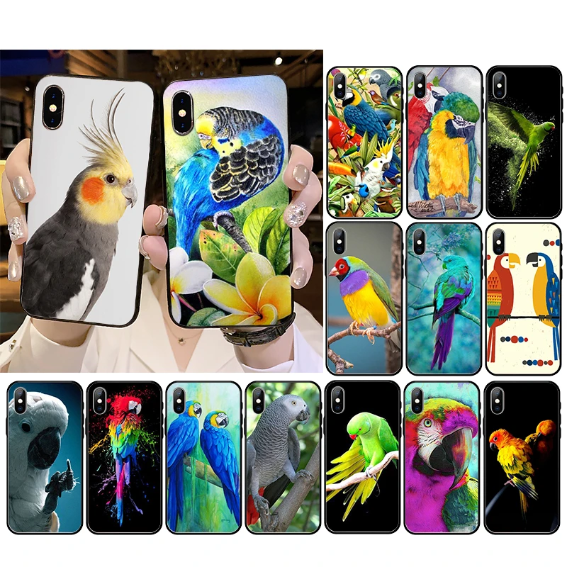 best iphone 13 pro max case Parrot Bird Phone Case For iphone 13 Pro Max 12mini 12 11 ProMax XS MAX XR SE2 8 7 plus X best case for iphone 13 pro max
